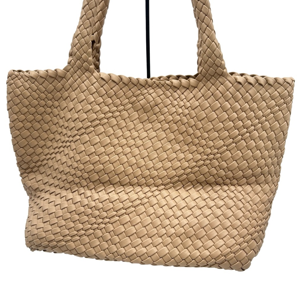 Woven Tote Bag Womens Purse Vegan Leather Shoulder Handbags Fashion Summer Beach - Picture 5 of 17